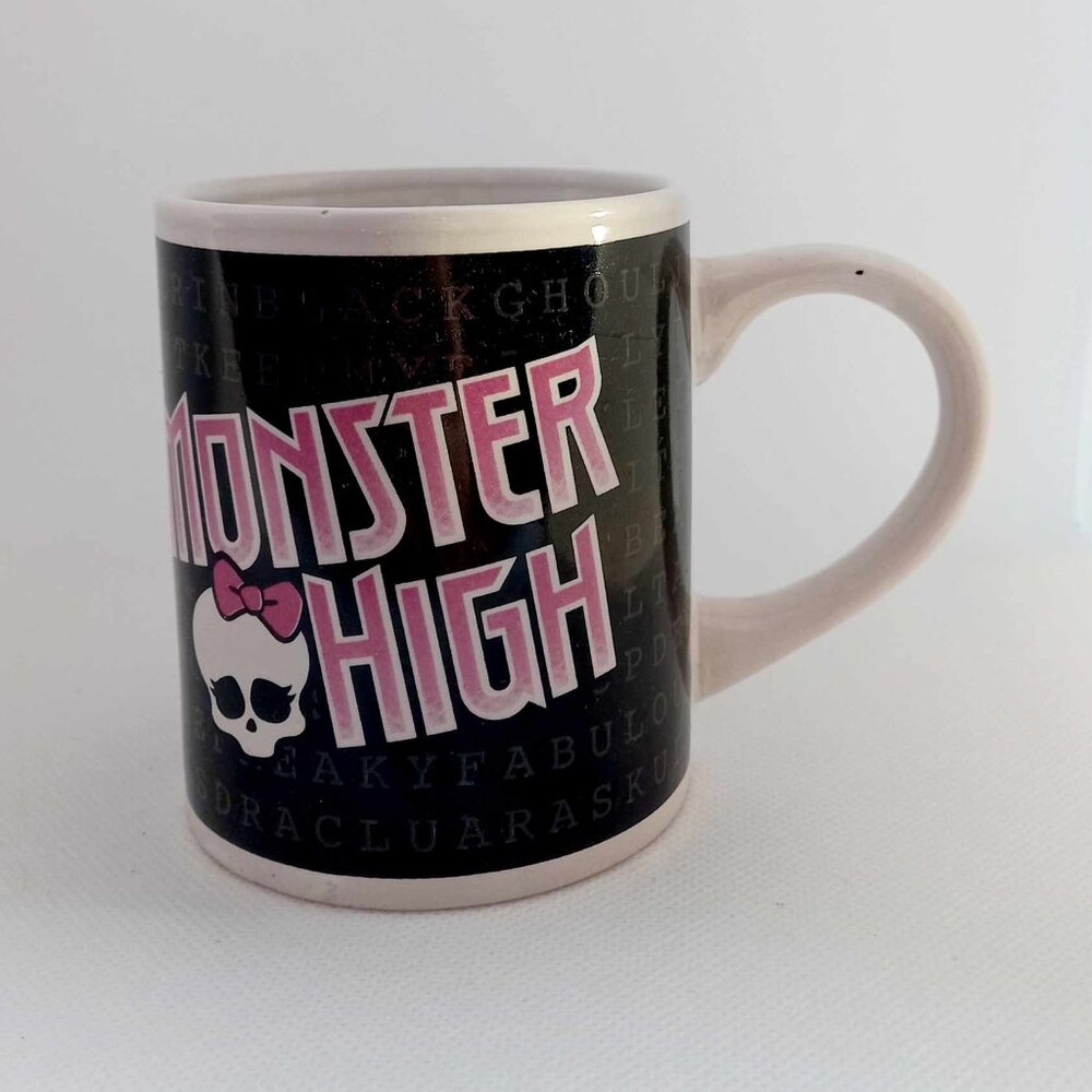 Mattel Monster High Logo Small Ceramic Mug For Collectors